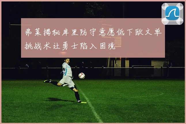 弗莱揭秘库里防守意愿低下欧文单挑战术让勇士陷入困境